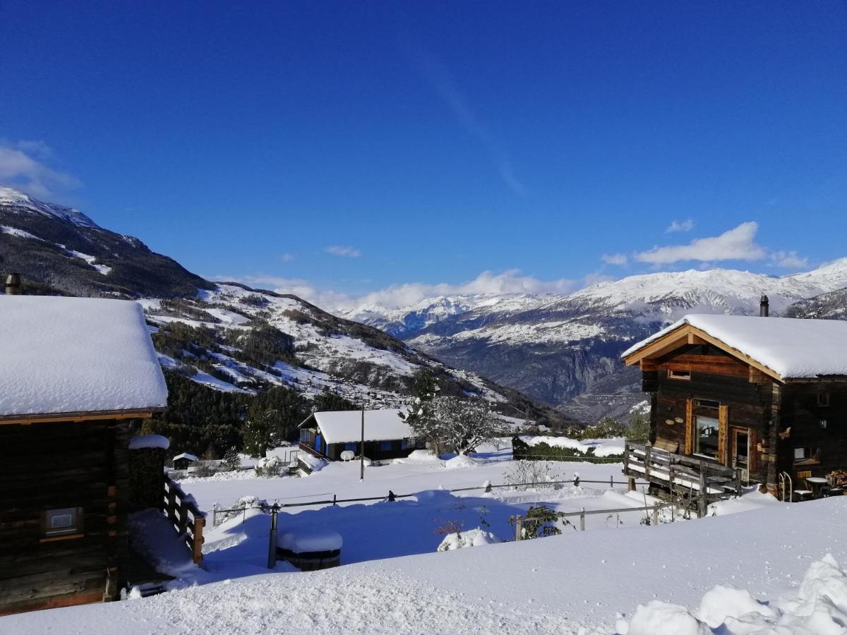 "Forno One" - Buerchen Moosalp Villa Bagian luar foto